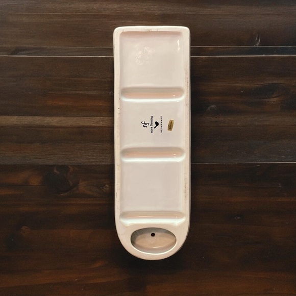 🎉HP🎉Retired Rare Nora Fleming Pearl Dot 3 Compartment Utensil Caddy - Picture 7 of 14